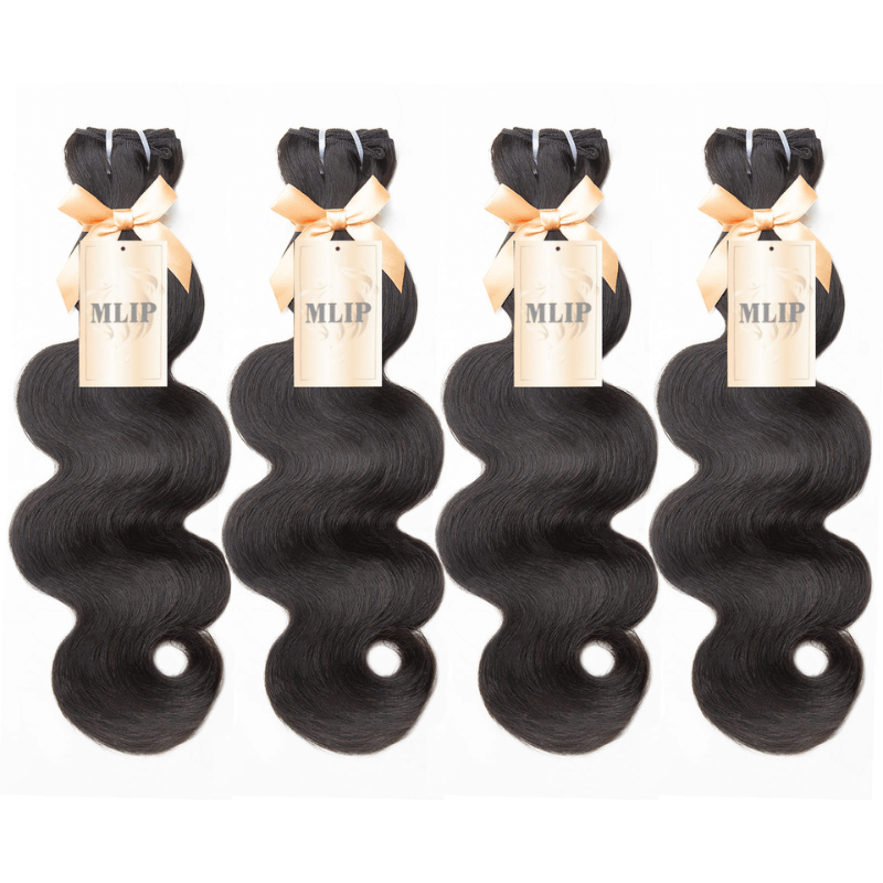 MLIP 4 Bundles Raw 15A Indian Hair Natural Black Brown Highlight 613 Blonde Body Wave 100% Virgin Hair Blundes