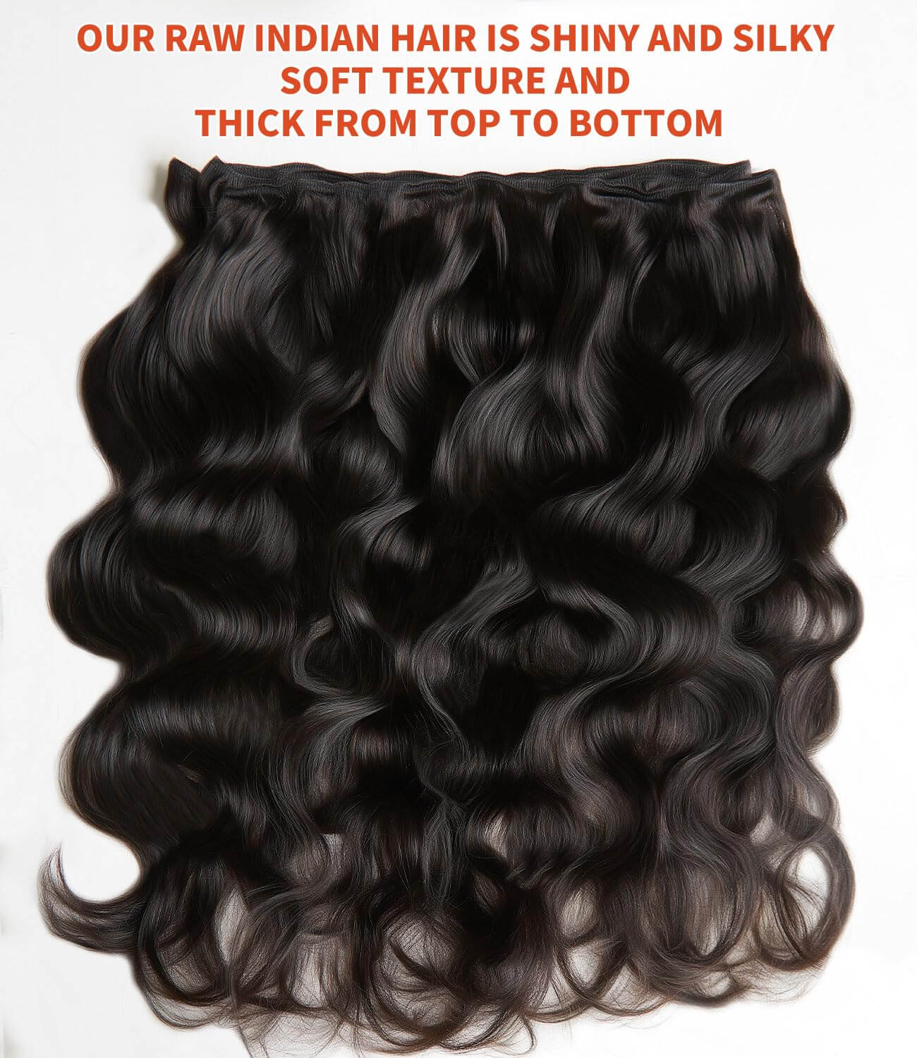 MLIP Raw 15A Indian Hair Natural Black Brown Highlight Body Wave 100% Virgin Hair Bundles