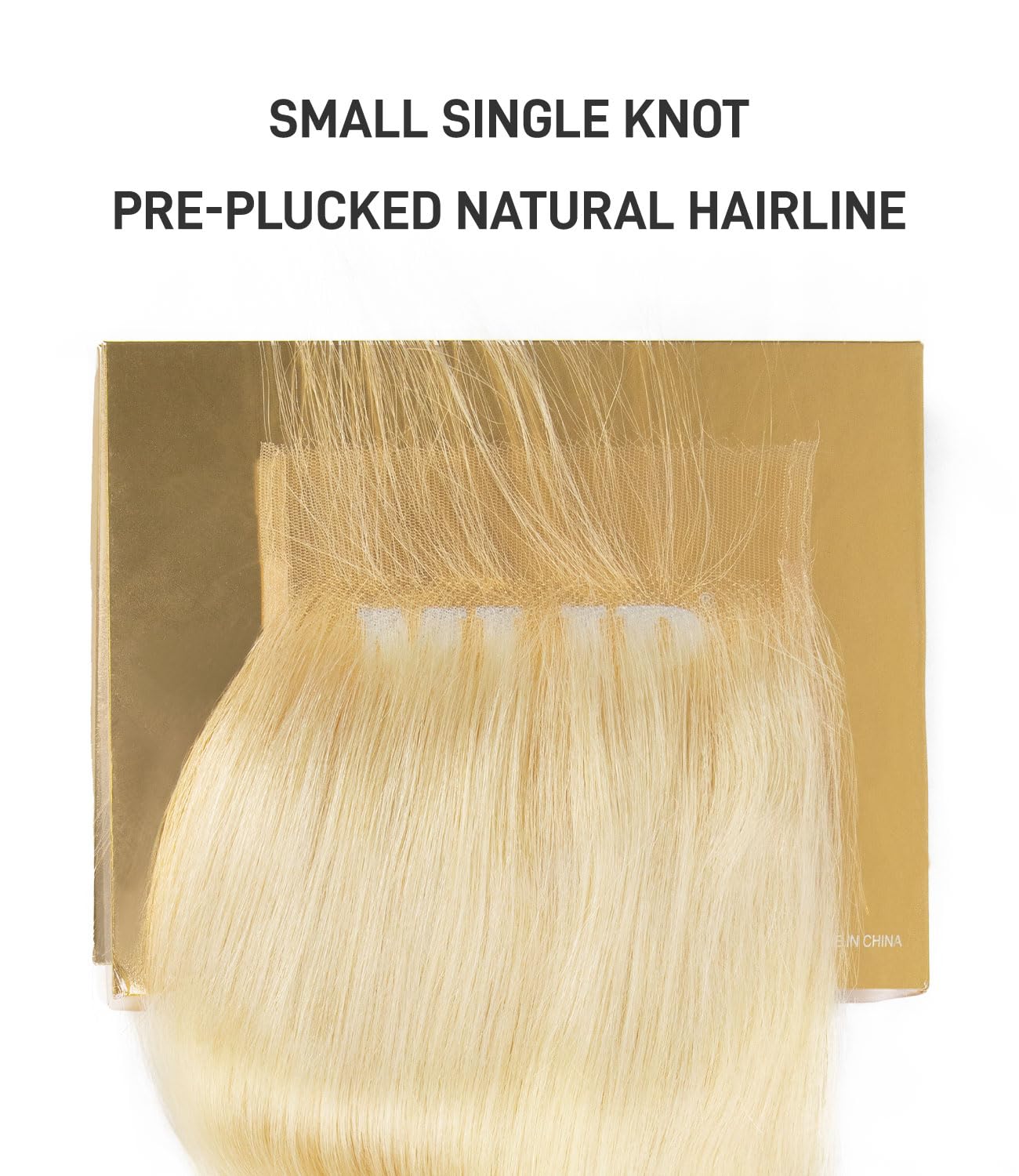 Mlip 5x5 HD Lace Closure Body Wave, 0.10mm Ultra Thin Invisible Swiss Lace, Skinlike Real HD Lace Melt into Skin Perfectly, Pre-plucked Natural Hairline, Raw Indian Human Hair 613 Color