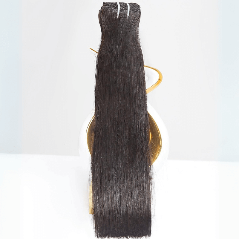 MLIP 4 Bundles Raw 15A Indian Hair Natural Black Highlight Brown Straight 100% Virgin Hair Bundles