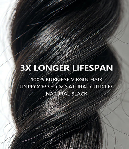 MLIP Crochet Hair for Black Women, Feather Crochet Human Hair, Burmese Body Wave, Knotless Pre-Separated, Quick Install Protective Style, Lightweight Tangle-Free Reusable Natural Black