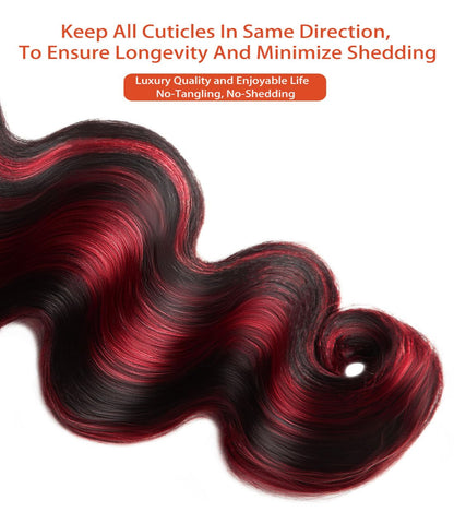 MLIP Raw Indian Human Hair Body Wave Single Bundles, 3X Longer Lifespan,100% Unprocessed Raw Hair, No Tangle & Shedding, Silky Soft After Multiple Washes, P1B99J Color