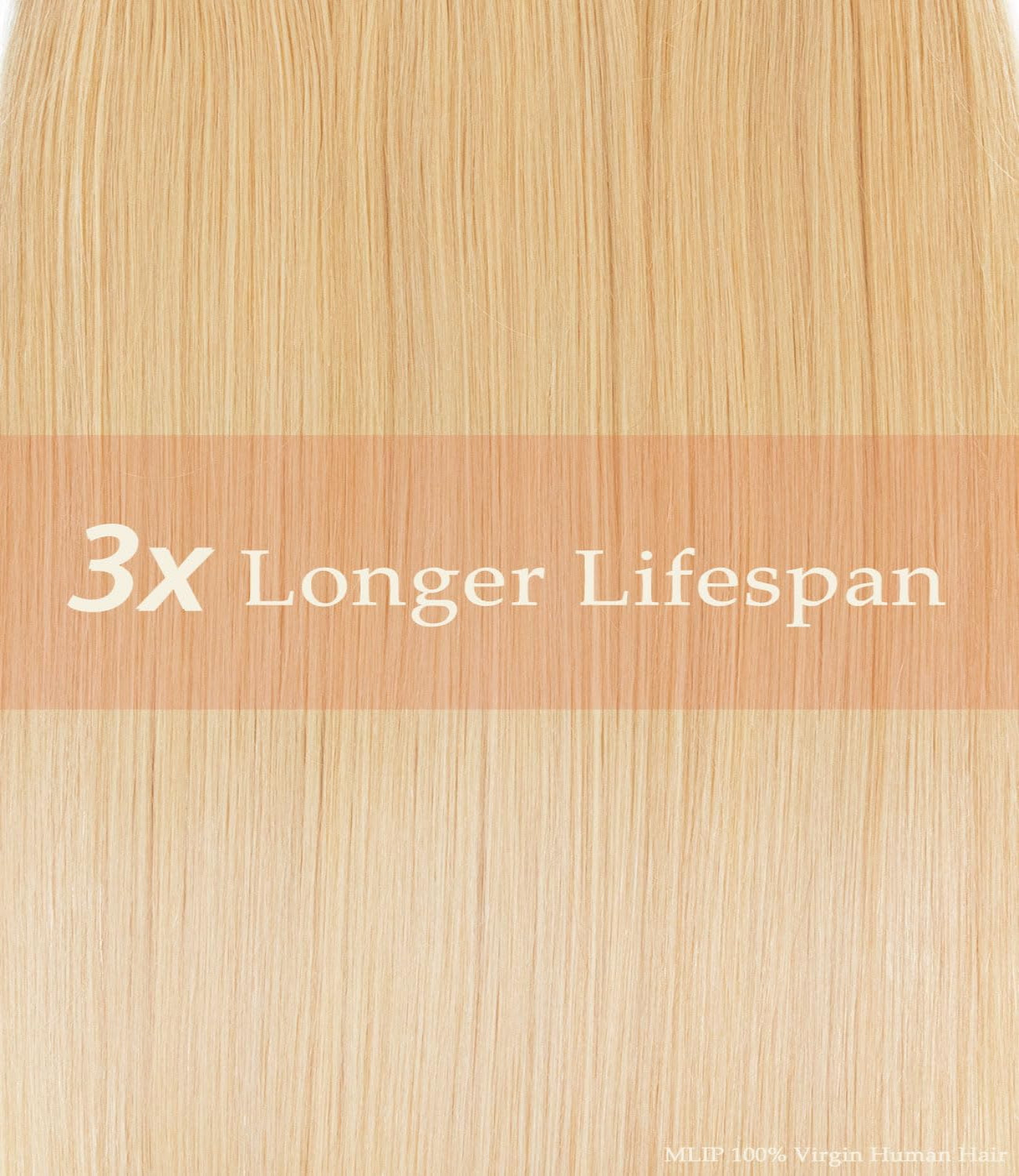 MLIP Raw Bundles Human Hair Straight, No Tangle Shedding, Keep Texture Silky Soft After Multiple Washes, 16A Raw Indian Hair Bundles, 3X Longer Lifespan Blonde Color