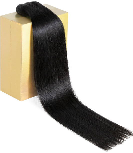 Mèches de cheveux indiens bruts 15A, mèches noires naturelles, cheveux lisses et bruns, 100 % vierges