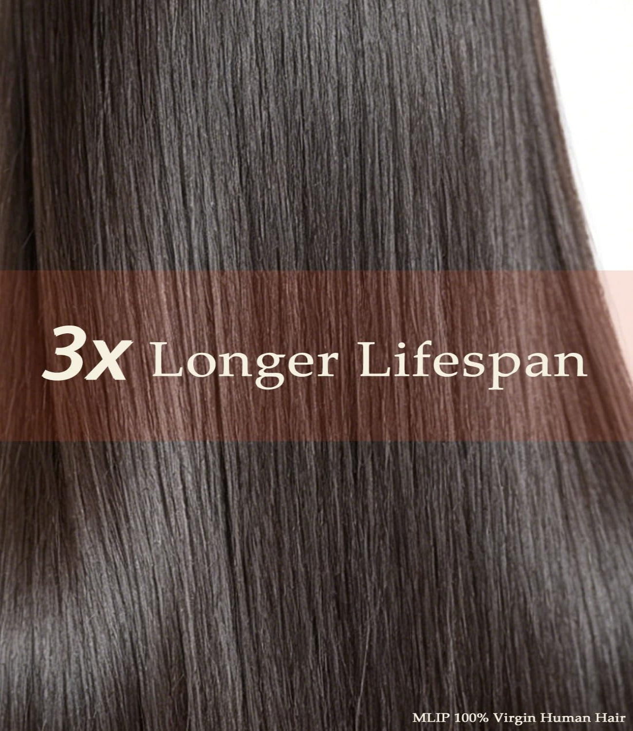 MLIP Raw Bundles Human Hair Straight, No Tangle Shedding, Keep Texture Silky Soft After Multiple Washes, 16A Raw Indian Hair Bundles, Triple Lifespan 3X