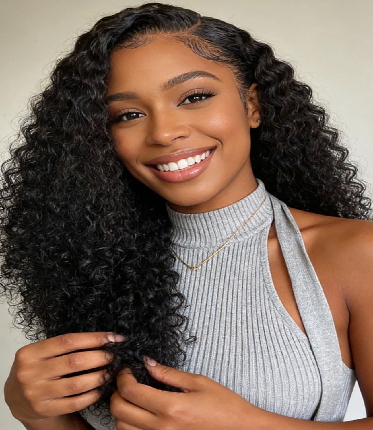 Mlip Premium Burmese Curly Bundles Human Hair Natural Black - 100% Raw Virgin Hair, 3X More Durable & Tangle-Free for Women Sew-In Weaves | Luxury Hair Solutions