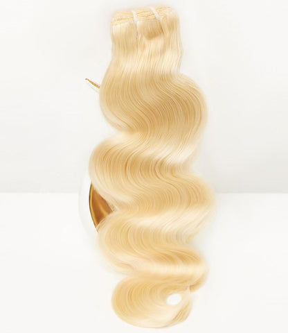 MLIP Raw Indian Human Hair Body Wave Bundles 3X Longer Lifespan 100% Unprocessed Raw Hair No Tangle & Shedding Silky Soft After Multiple Washes 613 Color
