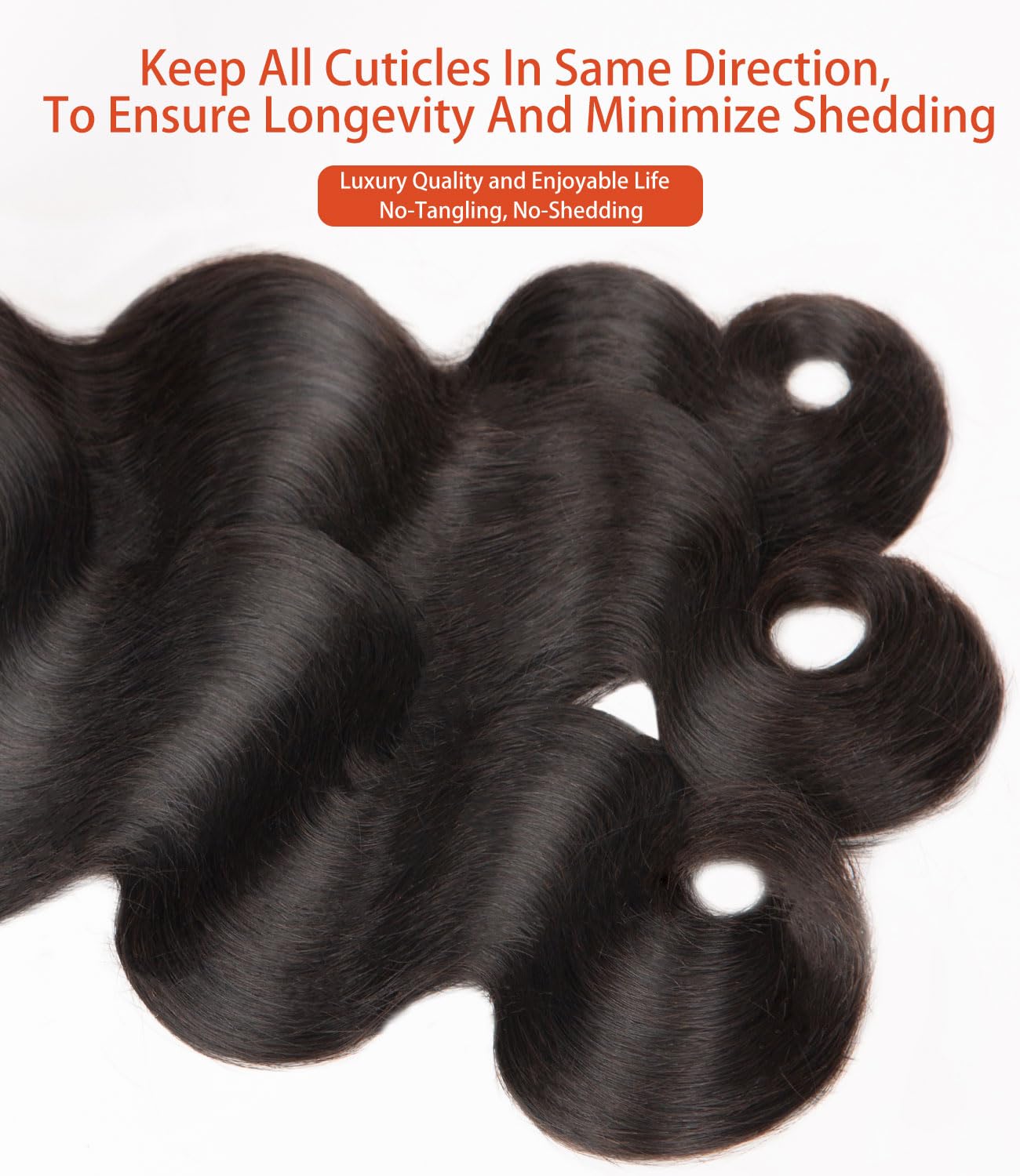 MLIP Raw Indian Human Hair Body Wave 3 Bundles 3X Longer Lifespan 100% Unprocessed Raw Hair No Tangle & Shedding Silky Soft After Multiple Washes Natural Color 16 18 20 Inches