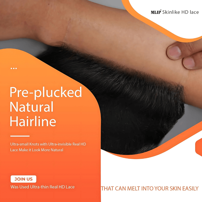 MLIP 5x5/13x6 HD Lace Frontal With 3 Bundles Black Brown Highlight Body Wave 100% Raw Hair Bundles
