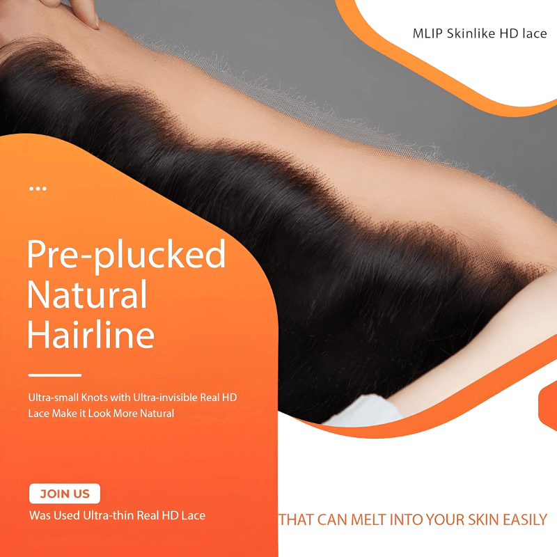 MLIP 5x5/13x6 HD Lace Frontal With 3 Bundles Black Brown Highlight Body Wave 100% Raw Hair Bundles