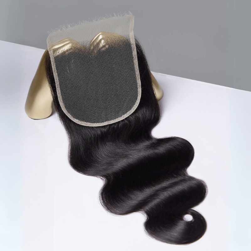MLIP 5X5 Natural Black Brown Highlight 1 HD Lace Frontal With 3 Bundles Body Wave 15A 100% Raw Hair Bundles