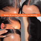 Mlip 13x6/5x5 HD Invisible Swiss Lace Pre-plucked Closure Natural Hairline Body Wave Raw Hair HD Lace Closure
