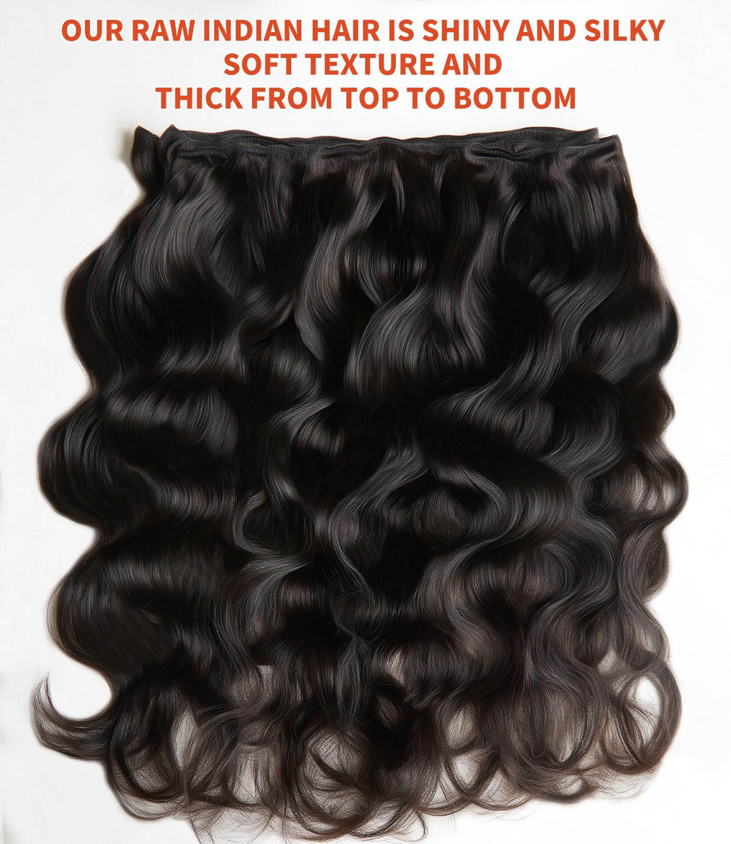 MLIP 4 Bundles Raw 15A Indian Hair Natural Black Brown Highlight 613 Blonde Body Wave 100% Virgin Hair Blundes