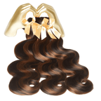 MLIP Raw 15A Indian Hair Natural Black Brown Highlight Body Wave 100% Virgin Hair Bundles