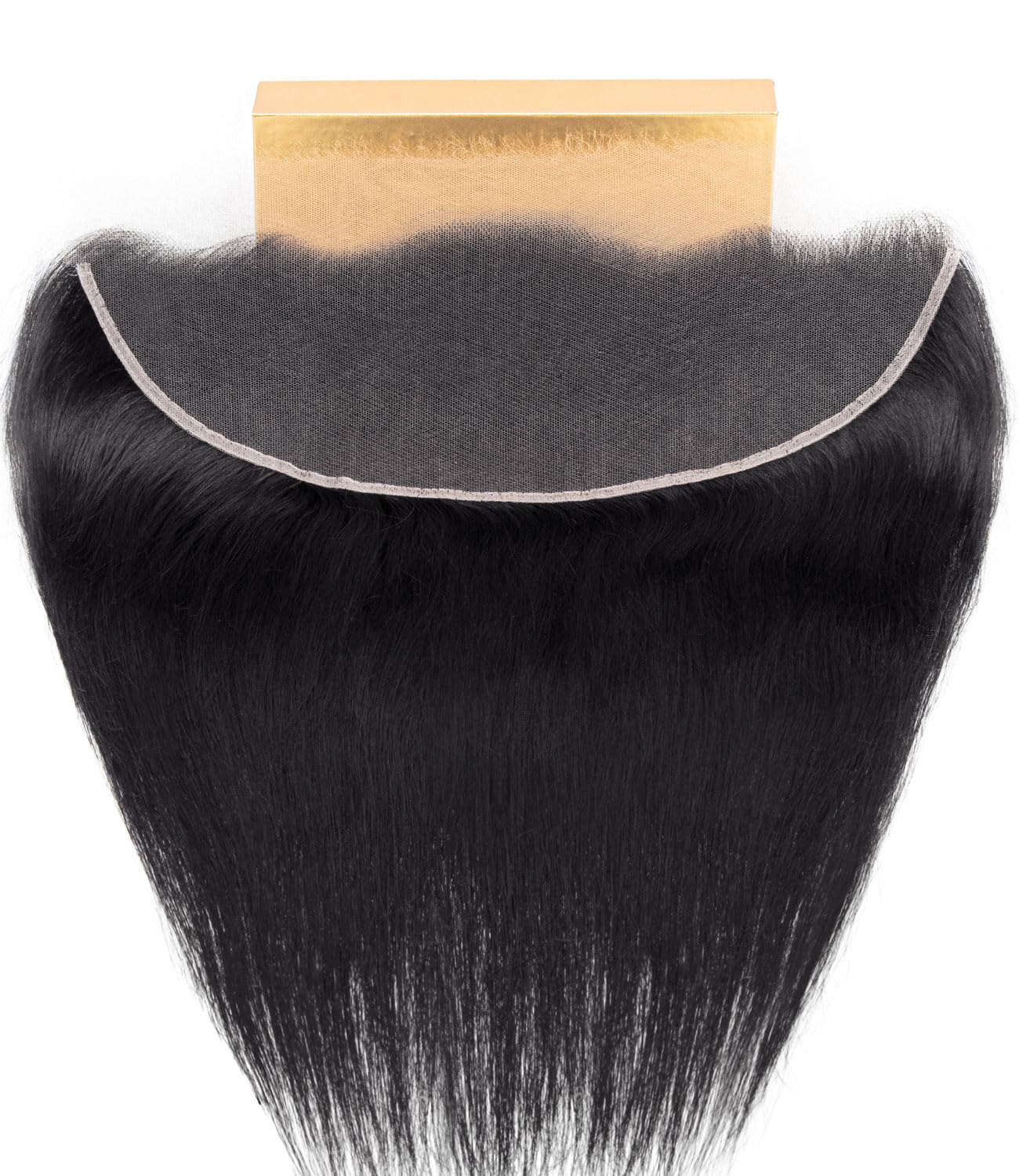 Mlip 13x4 HD Lace Frontal Straight, 0.10mm Ultra Thin Invisible Swiss Lace, Skinlike Real HD Lace Melt into Skin Perfectly, Pre-plucked Natural Hairline, Raw Indian Human Hair Natural Color
