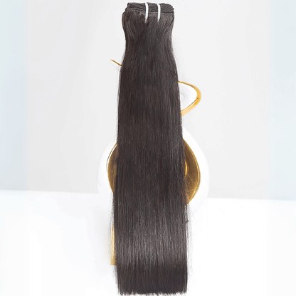 MLIP 4 Bundles Raw 15A Indian Hair Natural Black Highlight Brown Straight 100% Virgin Hair Bundles